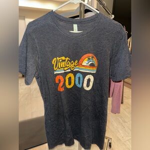 Bella Canvas Vintage 2000 Graphic Tee - Dark Gray